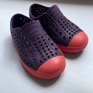 Native‎ Jefferson Slip On Shoes Purple Coral C7 Toddler Waterproof Lightweight